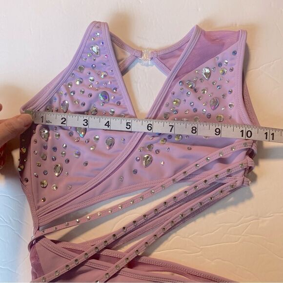 LA dance designs Solo dance custom lavender purple costume AMBITION leotard MC - Picture 12 of 15